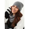 Fashionweek Dámska Súprava teplý pohodlný dámsky set dámska čiapka a šál cashmere touch S2468 Farba: grafit, Veľkosť: Universal Fashionweek Dámska Súprava teplý pohodlný dámsky set dámska čiapka a šál cashmere touch S2468 Farba: grafit, Veľkosť: Universal
