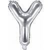 PartyDeco Fóliový balón Mini Písmeno Y 35cm strieborný (Vyzdobte si vašu oslavu vašim menom či akýmkoľvek nápisom a očarte tak vašich hostí ;)) PartyDeco Fóliový balón Mini Písmeno Y 35cm strieborný (Vyzdobte si vašu oslavu vašim menom či akýmkoľvek nápisom a očarte tak vašich hostí ;))