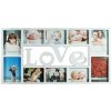Fotorám Love na 10 fotiek, biely, rd1856, 73x37cm Fotorám Love na 10 fotiek, biely, rd1856, 73x37cm