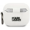 Karl Lagerfeld Choupette Head Silikonové puzdro pre Airpods 3 KLACA3SILCHWH