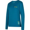 La sportiva Climbing on the Moon Sweatshirt W Turchese Giallo