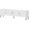 TV stolík 4D PALAZZO BIS 201x40x60 biely matný TV stolík 4D PALAZZO BIS 201x40x60 biely matný