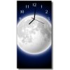 Sklenené hodiny vertikálne Vesmír mesiac farebný vesmír 30x60 cm Sklenené hodiny vertikálne Vesmír mesiac farebný vesmír 30x60 cm