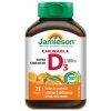 Jamieson Vitamín D3 2500 IU tablety na cmúľanie s príchuťou pomaranča 75 tabliet