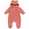 G-baby Dojčenský manchesterový overalek Teddy púdrovo ružová