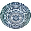 Amparo Miranda Kulatá plážová deka Mandala 06 zelená