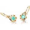 Cutie Jewellery Zlaté detské náušnice C2179-10-X-1 svetlo zelená Cutie Jewellery Zlaté detské náušnice C2179-10-X-1 svetlo zelená