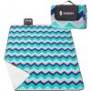 Pikniková deka 220x180 vlnky - modro-sivá Pikniková deka 220x180 vlnky - modro-sivá