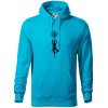 Yoga strom - Mikina pánska Cape s kapucňou - S ( Svetlý tyrkys ) Yoga strom - Mikina pánska Cape s kapucňou - S ( Svetlý tyrkys )