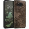 Púzdro kwmobile Drevené Xiaomi Poco X3 NFC / Poco X3 Pro tmavě hnědé