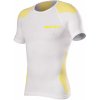 BIOTEX Cyklistické tričko s krátkym rukávom - BIOFLEX RAGLAN - biela/žltá BIOTEX Cyklistické tričko s krátkym rukávom - BIOFLEX RAGLAN - biela/žltá
