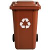 Profitent Nádoba na odpad, Popolnica, 240l, hnedá Profitent Nádoba na odpad, Popolnica, 240l, hnedá