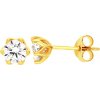 iBrill Zlaté napichovacie náušnice s krištáľom 43886 iBrill Zlaté napichovacie náušnice s krištáľom 43886