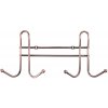 Vešiak 4 háčik kúpeľňový 28,6x12,8 cm, oceľ bronz Vešiak 4 háčik kúpeľňový 28,6x12,8 cm, oceľ bronz