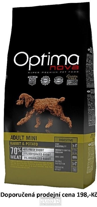OPTIMAnova dog Adult MINI DIGESTIVE Grain Free Rabbit 0,8 kg