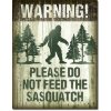 Plechová ceduľa Sasquatch - Dont Feed, 30 x 42 cm Plechová ceduľa Sasquatch - Dont Feed, 30 x 42 cm