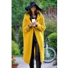 Fashionweek Dlhý Kardigan s kapucňou HONEY horčicovú Fashionweek Dlhý Kardigan s kapucňou HONEY horčicovú