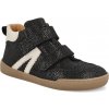 Barefoot detská členková obuv Develab - Midcut Sneak. 2Velcro leath čierne Combi Barefoot detská členková obuv Develab - Midcut Sneak. 2Velcro leath čierne Combi