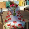 RAEBEL Kvietkový behúň - šerpa na stôl , 2200 divé maky biela Polyester 40x90 cm RAEBEL Kvietkový behúň - šerpa na stôl , 2200 divé maky biela Polyester 40x90 cm