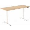 AlzaErgo Table ET2 Core biely + doska 160 × 80 cm lamino breza AlzaErgo Table ET2 Core biely + doska 160 × 80 cm lamino breza
