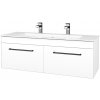 Dreja Umývadlová skrinka ASTON SZZ2 120 - M01 Biela mat / Úchytka T06 / M01 Biela mat Dreja Umývadlová skrinka ASTON SZZ2 120 - M01 Biela mat / Úchytka T06 / M01 Biela mat