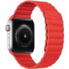 AppleKing kožený magnetický remienok pre Apple Watch 42mm / 41mm / 40mm / 38mm - červený - možnosť vrátiť tovar ZADARMO do 30tich dní AppleKing kožený magnetický remienok pre Apple Watch 42mm / 41mm / 40mm / 38mm - červený - možnosť vrátiť tovar ZADARMO do 30tich dní
