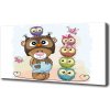 Foto-obraz canvas do obývačky Medvedík a sovy 100x50 cm Foto-obraz canvas do obývačky Medvedík a sovy 100x50 cm