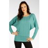 Litex Dámsky sveter s dlhým rukávom 7F103 zelené melé Litex Dámsky sveter s dlhým rukávom 7F103 zelené melé