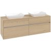 VILLEROY & BOCH Collaro závesná skrinka pod dve umývadlá na dosku, 4 zásuvky, 1600 x 500 x 548 mm, Nordic Oak, C12300VJ VILLEROY & BOCH Collaro závesná skrinka pod dve umývadlá na dosku, 4 zásuvky, 1600 x 500 x 548 mm, Nordic Oak, C12300VJ