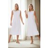 E2145 Dewberry Set of Two Women Dresses-WHITE-WHITE šedá L dewberry 2465430630506 E2145 Dewberry Set of Two Women Dresses-WHITE-WHITE šedá L dewberry 2465430630506
