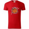 Basketbal lopta v triku - Tričko z organickej bavlny - XL ( Červená ) Basketbal lopta v triku - Tričko z organickej bavlny - XL ( Červená )