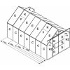 Lani Plast Náhradné presklenie pre skleník Vitavia Uranus 8300 PC 4 mm LG2539