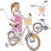 Detský bicykel SUN BABY Flower 14 palcový pre dievča Modrý Detský bicykel SUN BABY Flower 14 palcový pre dievča Modrý