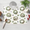 Biante Teflónové prestieranie na stôl TF-103 Vianočné vence s vtáčikmi na bielom 30x40 cm Biante Teflónové prestieranie na stôl TF-103 Vianočné vence s vtáčikmi na bielom 30x40 cm