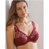 Blancheporte „Caminata“ zn. Confidence Lingerie® s výšivkou s kosticami slivková