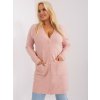 Factory Dámsky kardigán plus size Farba: Púdrová, Veľkosť molet: XL/XXL Factory Dámsky kardigán plus size Farba: Púdrová, Veľkosť molet: XL/XXL