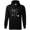 Súhvezdie - Scorpio - Škorpión - Mikina pánska Cape s kapucňou - 4XL ( Čierna ) Súhvezdie - Scorpio - Škorpión - Mikina pánska Cape s kapucňou - 4XL ( Čierna )