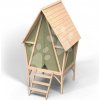 Domček a stan na pilieroch z cyprusového dreva Yuki 300 Playhouse Exit Toys so šmykľavkou a plátno s magnetickým uzatváraním Domček a stan na pilieroch z cyprusového dreva Yuki 300 Playhouse Exit Toys so šmykľavkou a plátno s magnetickým uzatváraním