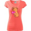 Zamilovaná kapybara - Dámske tričko Pure - 2XL ( Korálová ) Zamilovaná kapybara - Dámske tričko Pure - 2XL ( Korálová )