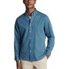 Charles Tyrwhitt Button-Down Collar Denim Shirt - Slim fit Charles Tyrwhitt Button-Down Collar Denim Shirt - Slim fit