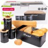 Nádoba na chlieb / Chlebník + 3 dózy na kávu, čaj a cukor - Súprava KAMILLE Nádoba na chlieb / Chlebník + 3 dózy na kávu, čaj a cukor - Súprava KAMILLE
