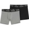 Pánske boxerky Puma Everyday Basic Boxer 2P Veľkosť: XL / Farba: sivá/čierna Pánske boxerky Puma Everyday Basic Boxer 2P Veľkosť: XL / Farba: sivá/čierna