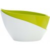 Plastia Samozavlažovací kvetináč 20x14 cm Doppio, svetlo-zelená/biela