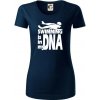 Swimming is in my DNA - Dámske tričko z organickej bavlny Origin (GOTS) - 2XL ( Tmavomodrá (takmer čierna) ) Swimming is in my DNA - Dámske tričko z organickej bavlny Origin (GOTS) - 2XL ( Tmavomodrá (takmer čierna) )
