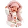 Llorens: Chloe 38 cm plačúca bábika v ružovej veste Llorens: Chloe 38 cm plačúca bábika v ružovej veste