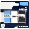 Babolat My Overgrip 3 ks Black/Blue/White Babolat My Overgrip 3 ks Black/Blue/White