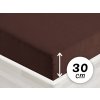 Froté napínacie prestieradlo na vysoký matrac FR-026 Čokoládovo hnedé 90 x 200 - výška 30 cm Froté napínacie prestieradlo na vysoký matrac FR-026 Čokoládovo hnedé 90 x 200 - výška 30 cm