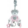 Plyšová hračka s vibráciou Baby Mix medveď rúžový Plyšová hračka s vibráciou Baby Mix medveď rúžový