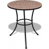Bistro stolek terakota 60 cm mozaika Hnědá 41528 Bistro stolek terakota 60 cm mozaika Hnědá 41528