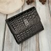 Paolo Peruzzi Dámska kožená peňaženka malá croco s ochranou RFID | čierna AL-03-BL Paolo Peruzzi Dámska kožená peňaženka malá croco s ochranou RFID | čierna AL-03-BL